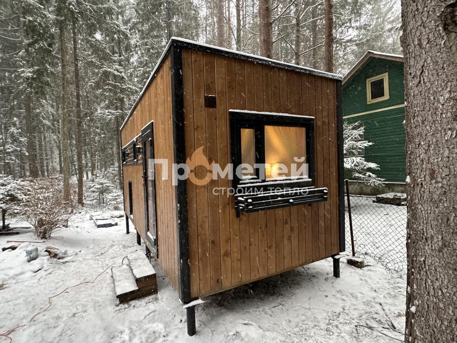 Каркасная баня Норд 2.5x6 метров