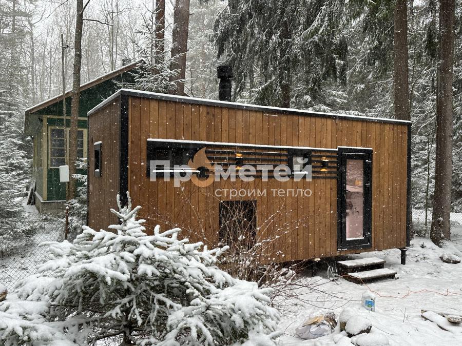 Реализованный проект Каркасная баня Норд 2.5x6 метров