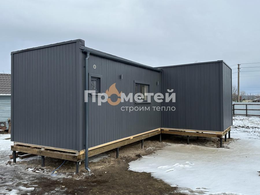 Модульный дом МД-49 т-образный