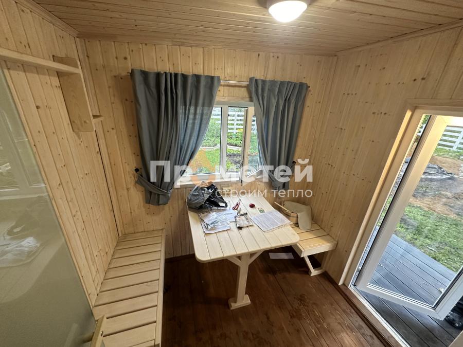 Каркасная баня Дача 2.4x4 метра