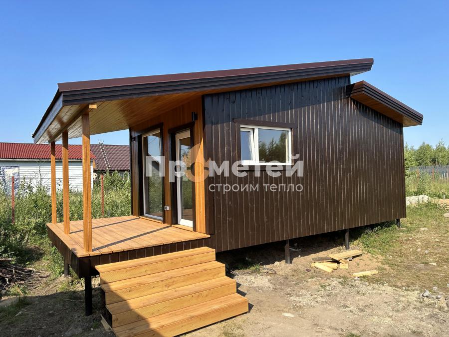 Реализованный проект Каркасная баня 4x6.5 метров