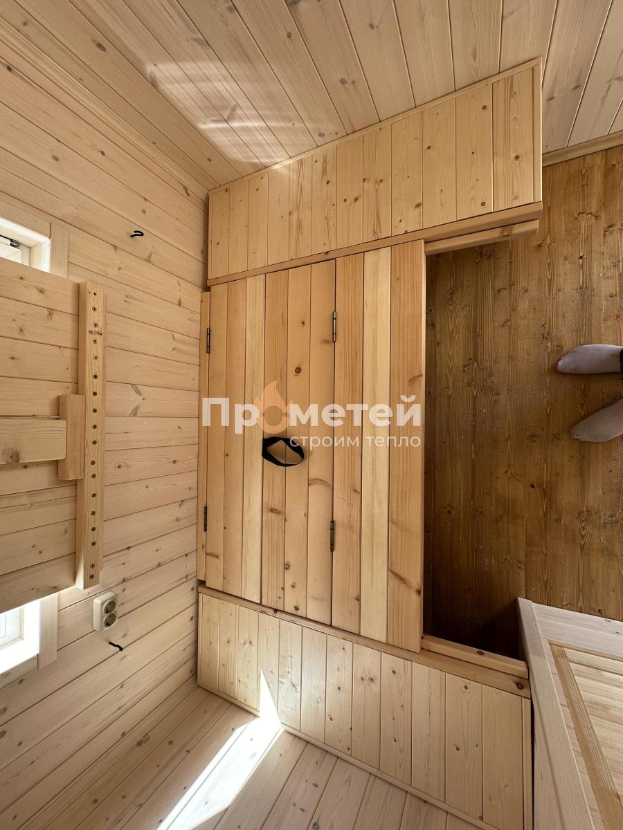 Каркасная баня Норд 2.5x6 метров