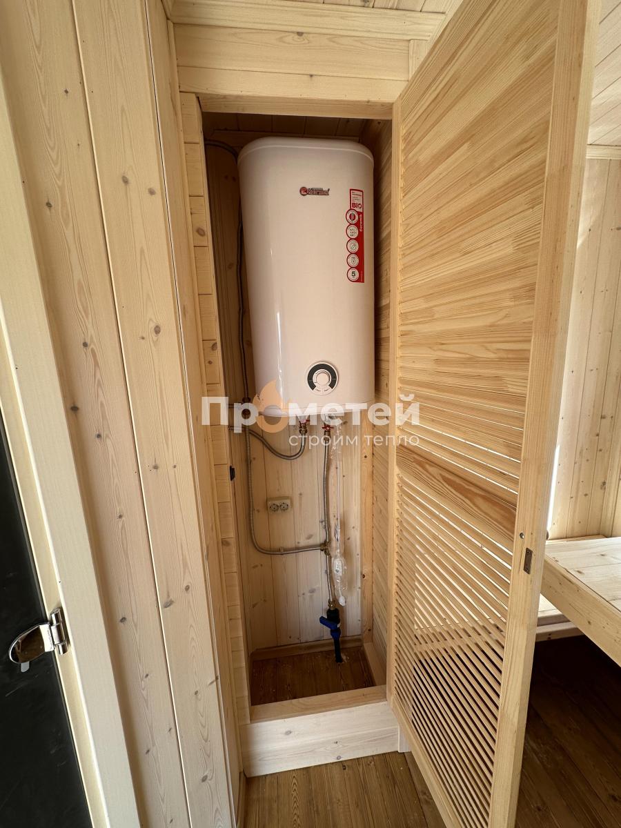 Каркасная баня Норд 2.5x6 метров