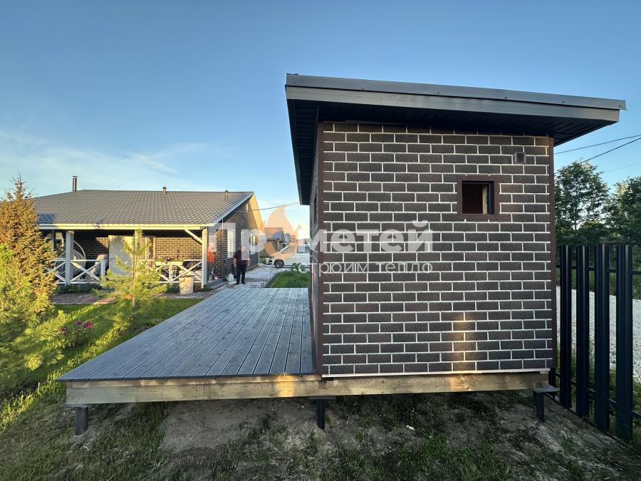 Каркасная баня Норд 2.5x5 метров