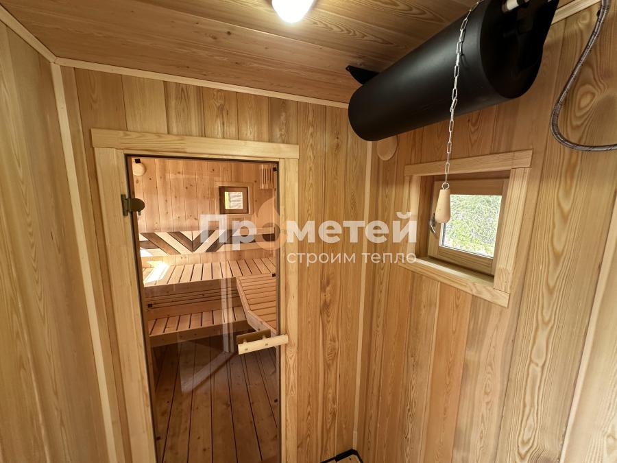 Каркасная баня Норд 2.5x6 метров