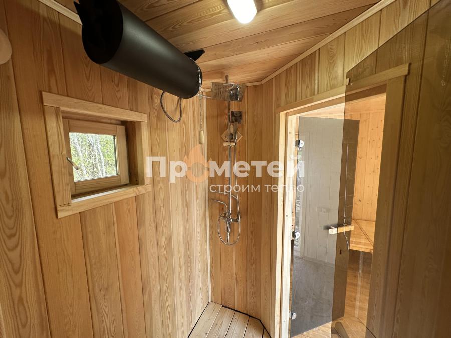 Каркасная баня Норд 2.5x6 метров
