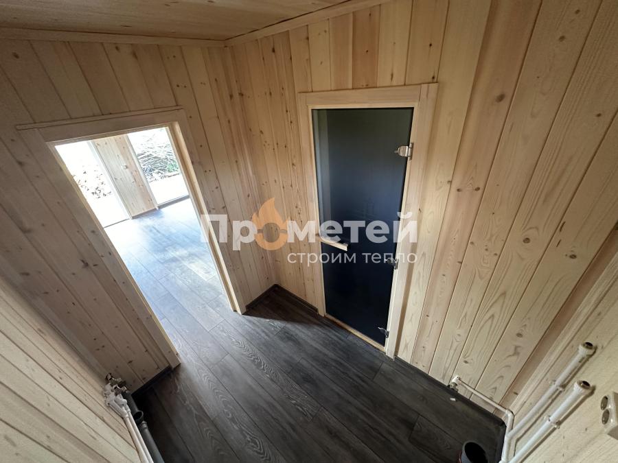 Каркасная баня 4x6.5 метров