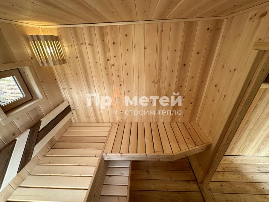 Каркасная баня Норд 2.5x6 метров
