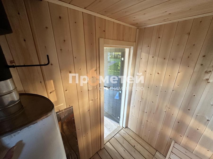 Каркасная баня Норд 2.5x5 метров