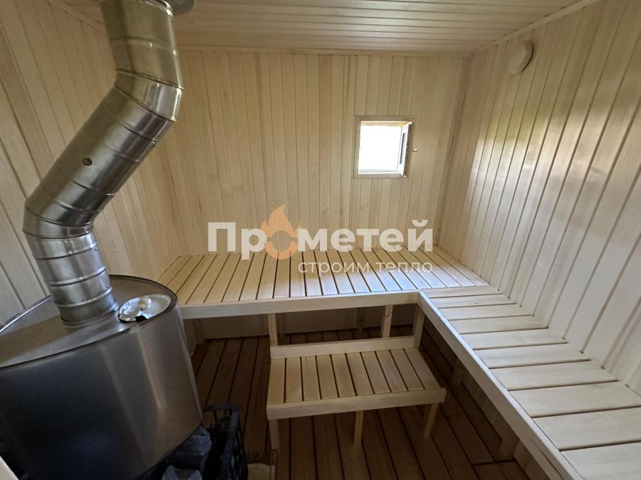 Каркасная баня 4x6.5 метров