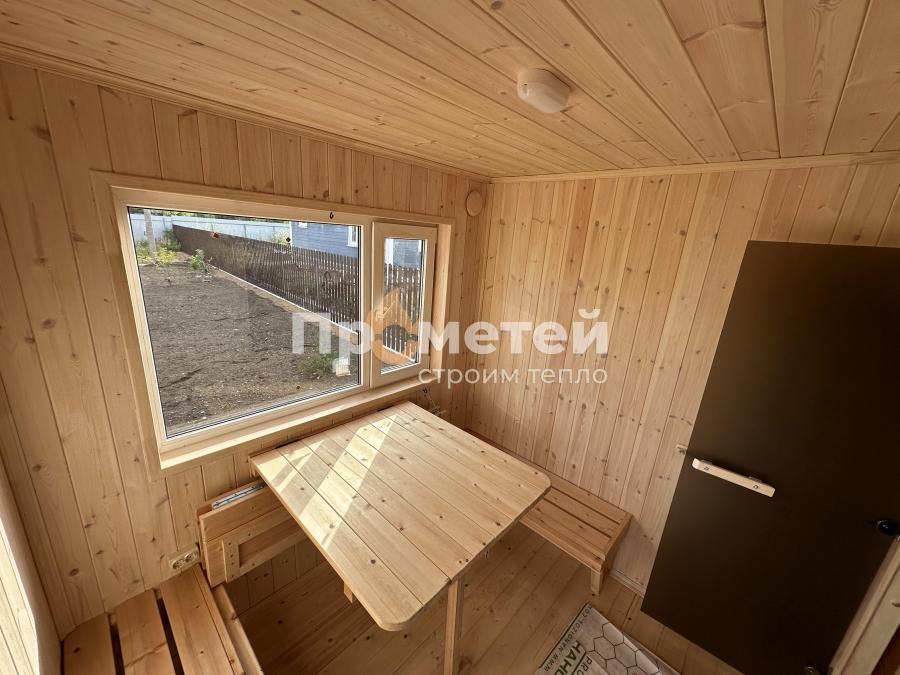 Каркасная баня Норд 2.5x6 метров + каркас модуля