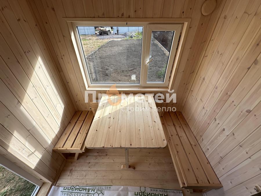 Каркасная баня Норд 2.5x6 метров + каркас модуля