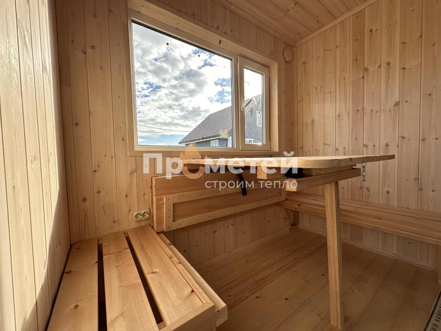 Каркасная баня Норд 2.5x6 метров + каркас модуля