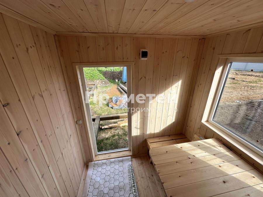 Каркасная баня Норд 2.5x6 метров + каркас модуля