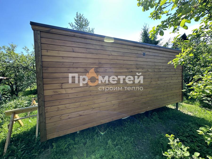 Каркасная баня Сканди 2.4x6 метров