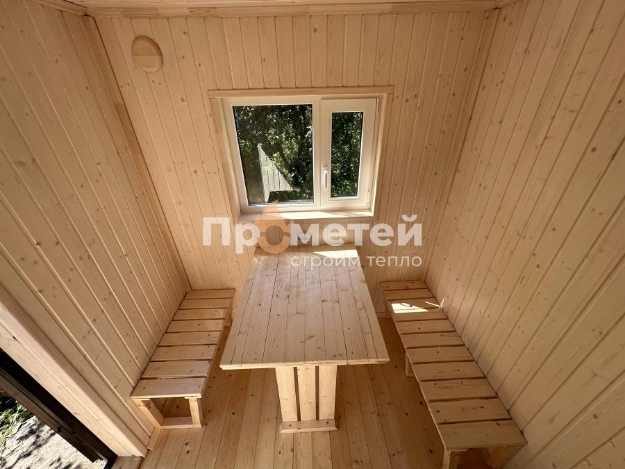 Каркасная баня Сканди 2.4x6 метров