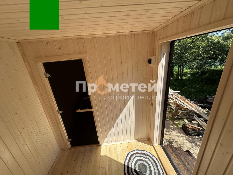 Каркасная баня Сканди 2.4x6 метров