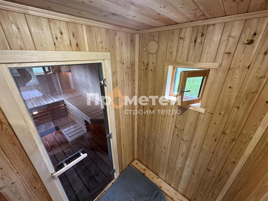 Каркасная баня Норд 2.5x7 метров