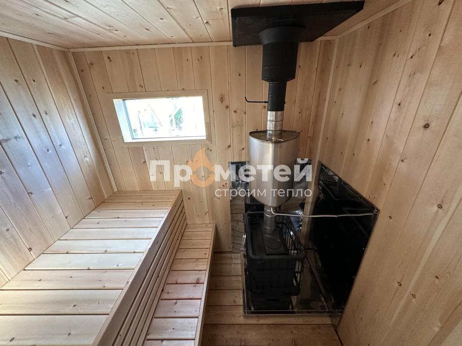 Каркасная баня Норд 2.5x6 метров + каркас модуля