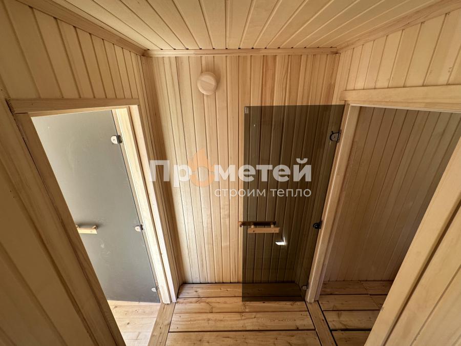 Каркасная баня Сканди 2.4x6 метров