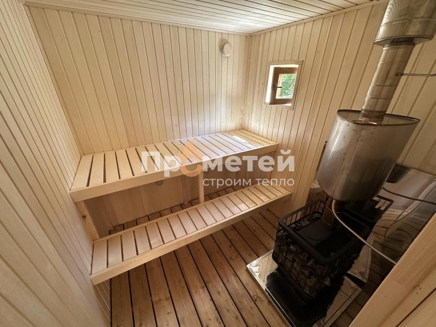 Каркасная баня Сканди 2.4x6 метров