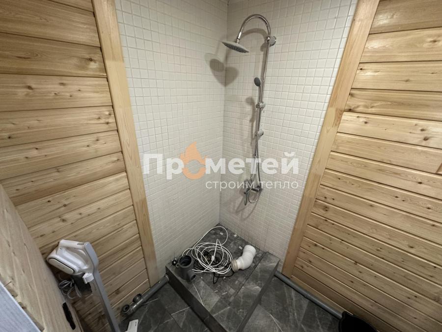 Г-образный модульный дом МД-25 с баней Норд 2.5x6 метров