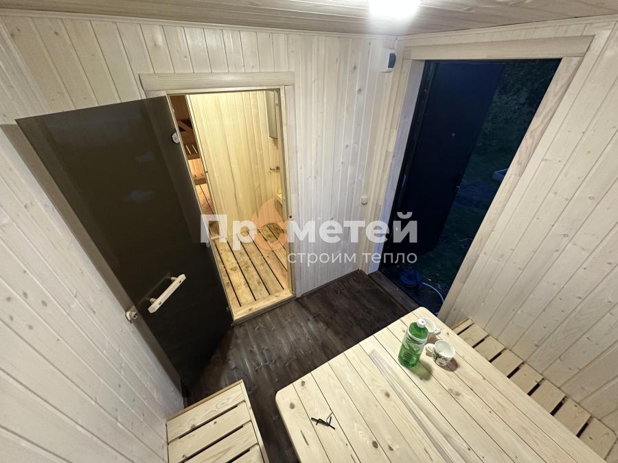 Каркасная баня Сканди 2.4x6 метров