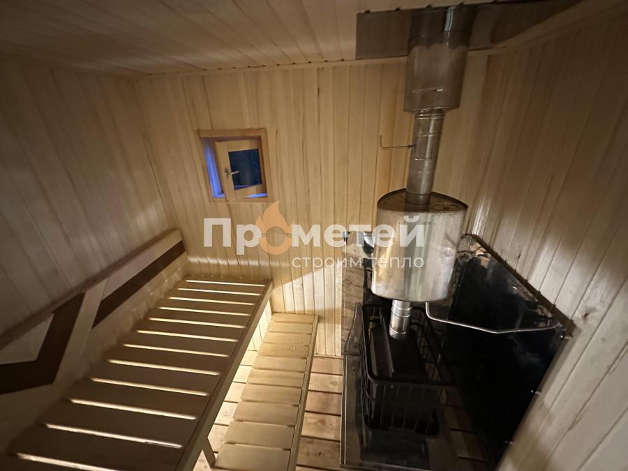 Каркасная баня Сканди 2.4x6 метров