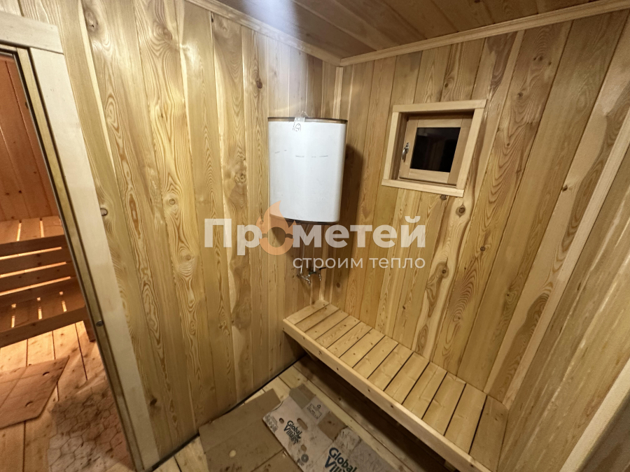 Каркасная баня Норд 2.5x7 метров