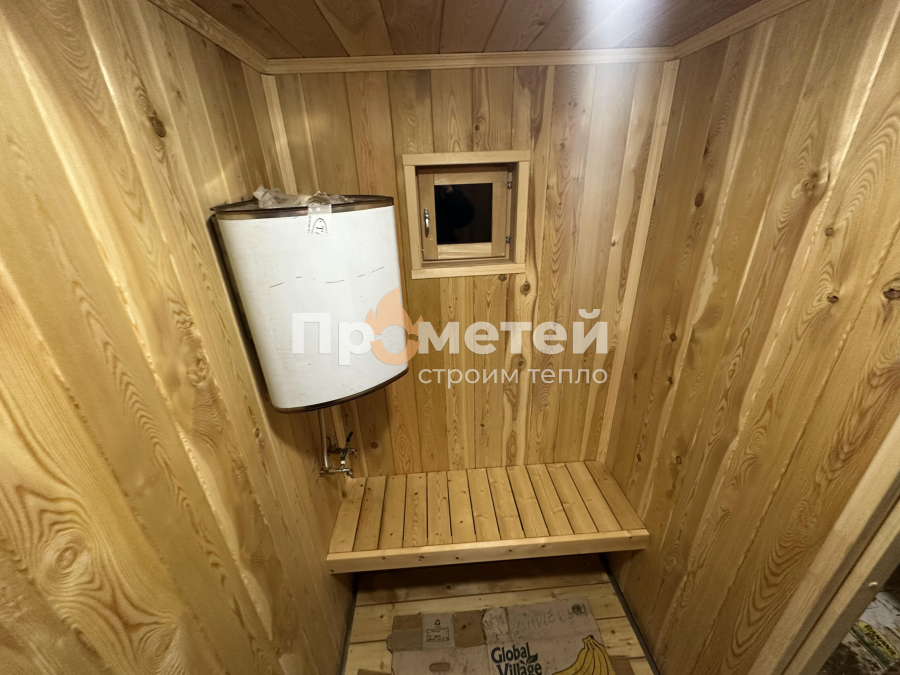 Каркасная баня Норд 2.5x7 метров