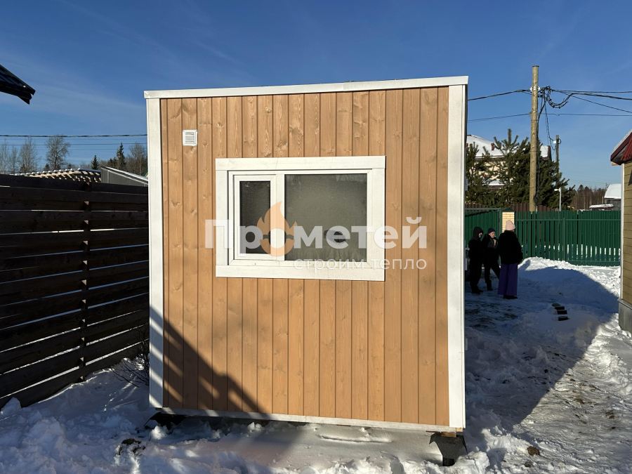 Каркасная баня Норд 2.5x6 метров