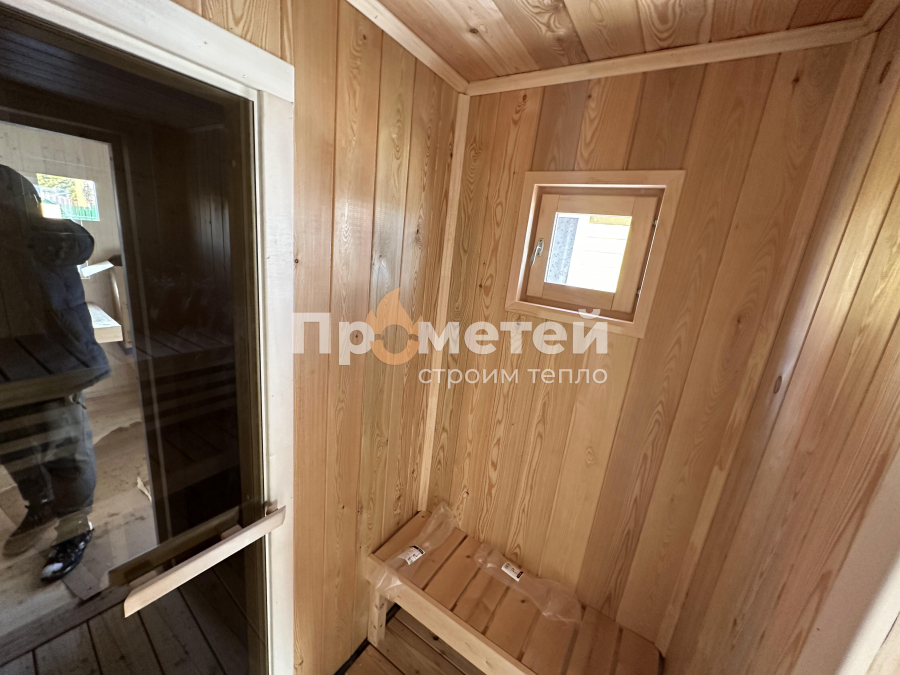 Каркасная баня Норд 2.5x6 метров
