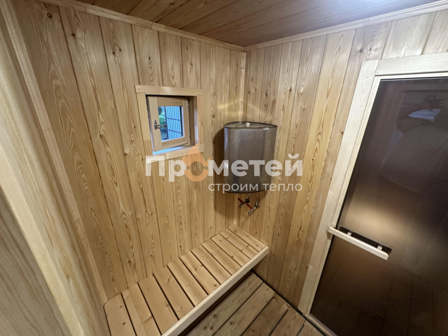 Каркасная баня 2.5x6 метров