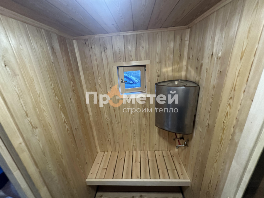 Каркасная баня 2.5x6 метров