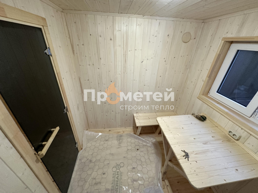 Каркасная баня Норд 2.5x6 метров