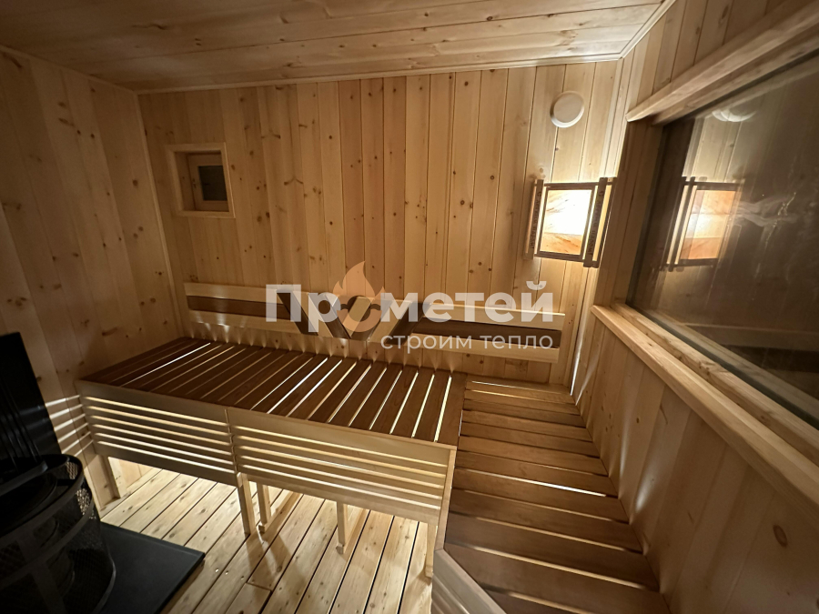 Модульный дом с сауной 3.2x9м